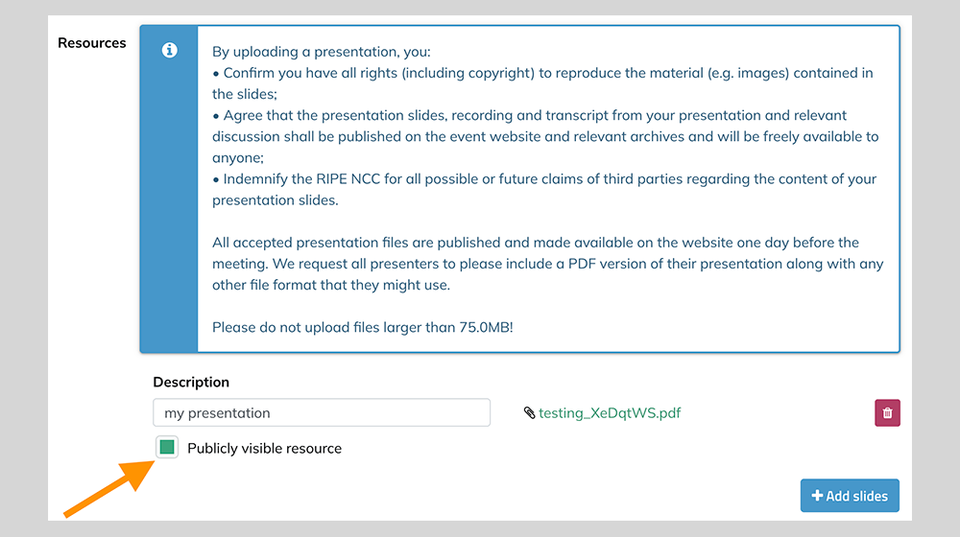 13a.Publically Visible Resource